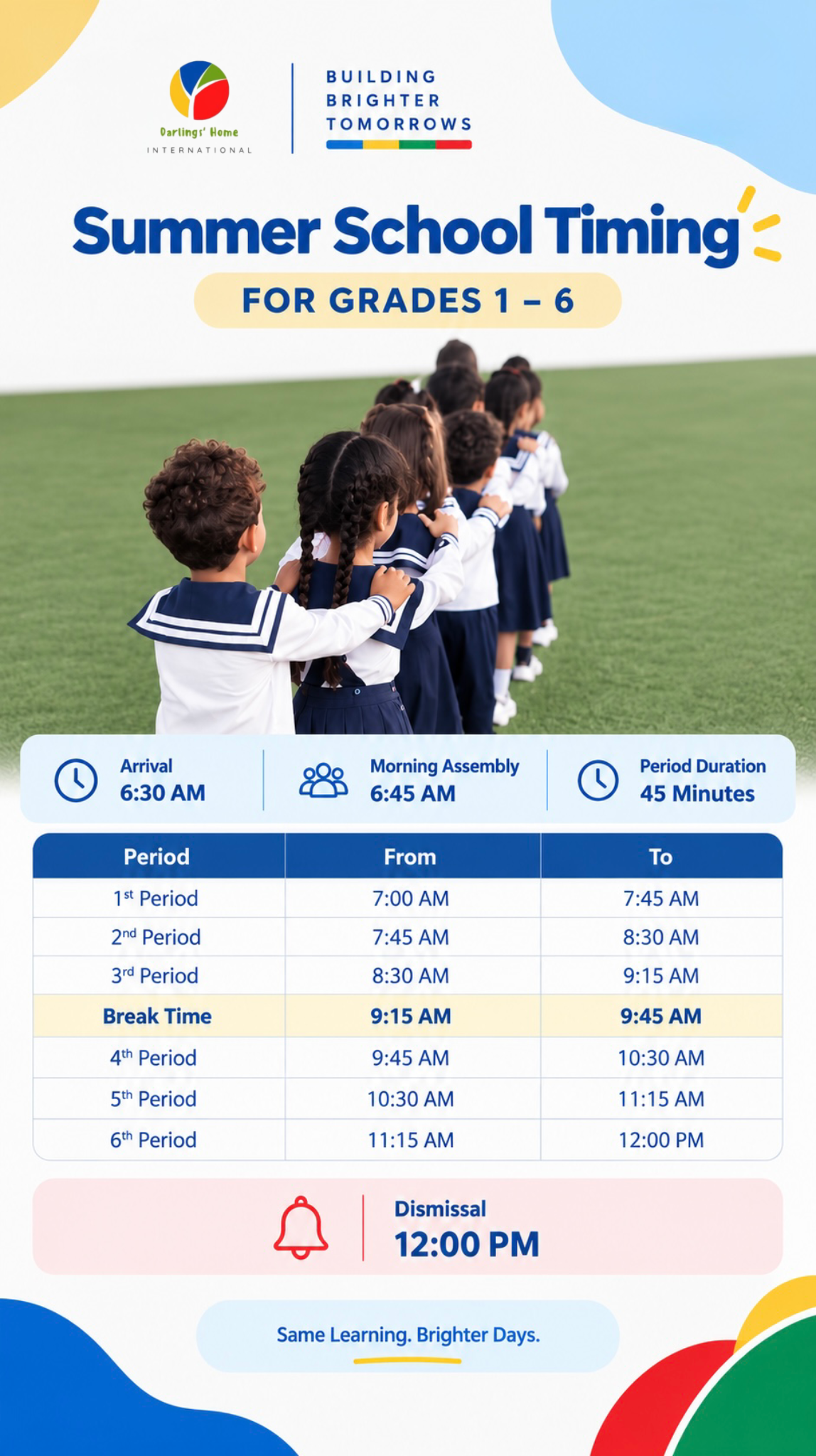 Summer School – Grades 1–6